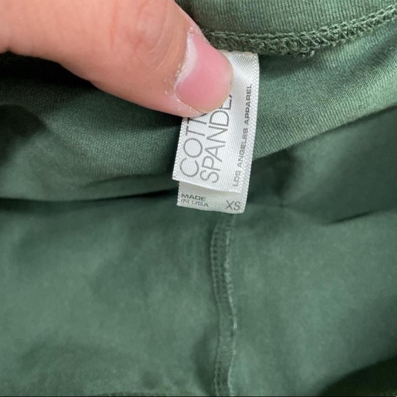 Los Angeles Apparel GARMENT DYE CHEER SKORT XS in IVY - Picture 4 of 4